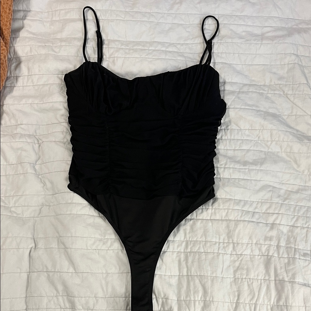 ASTR ruched bodysuit